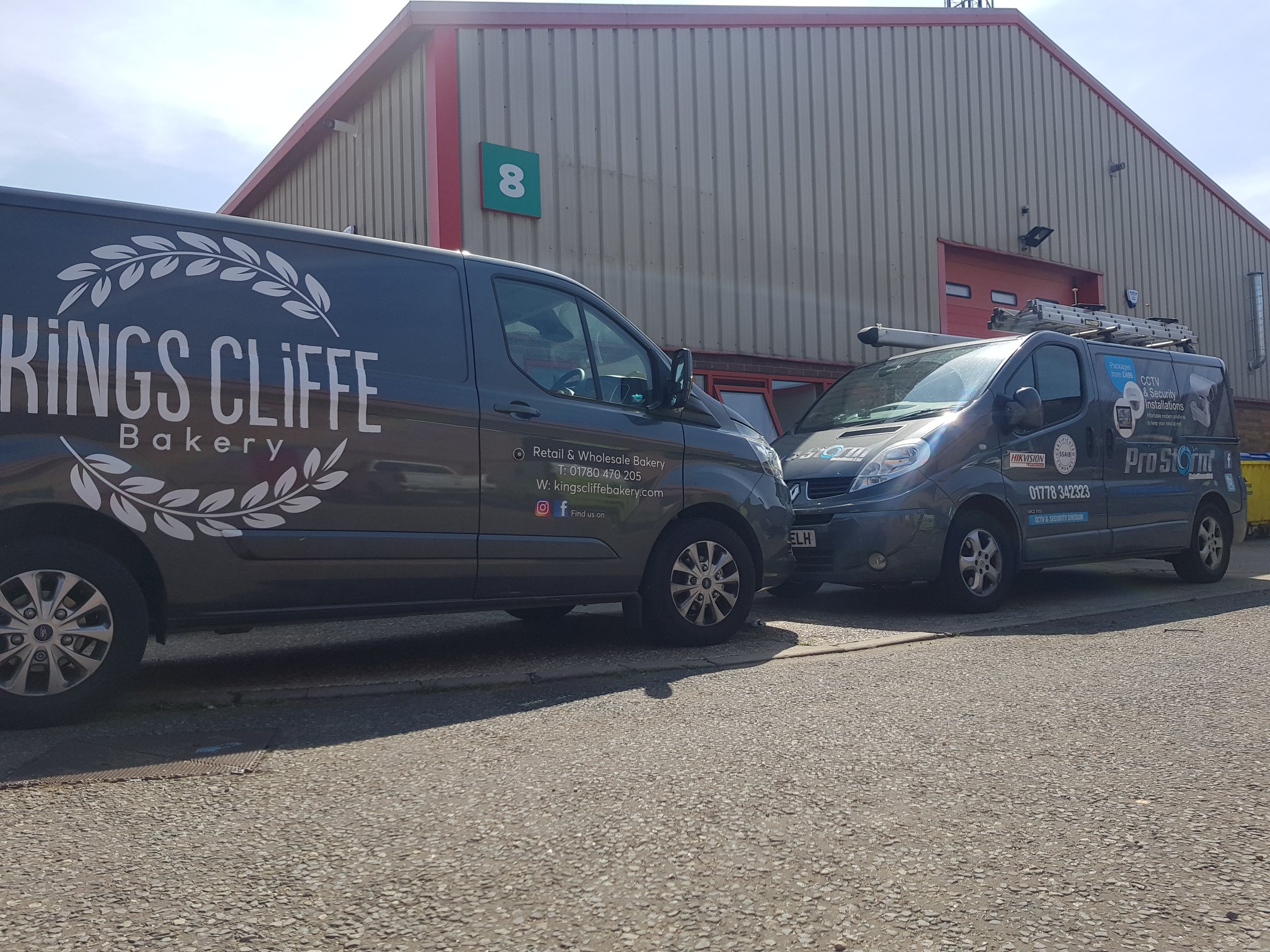 Successful commercial CCTV installation at Kings Cliffe Bakery